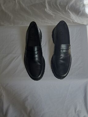 Cole Haan Black Leather Penny Loafers